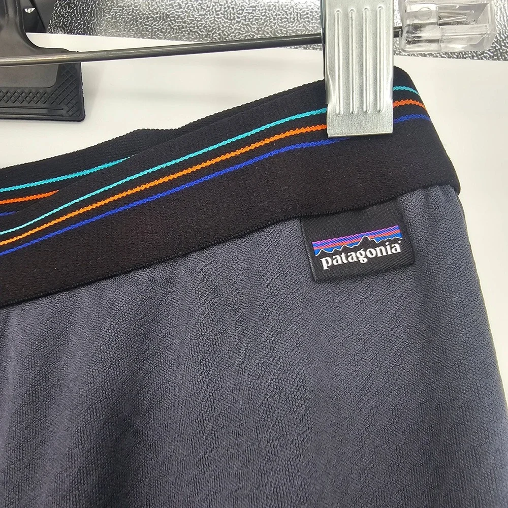 Patagonia Capilene Midweight Bottoms L Blue Gray Gorpcore Hiking Baselayer NWT